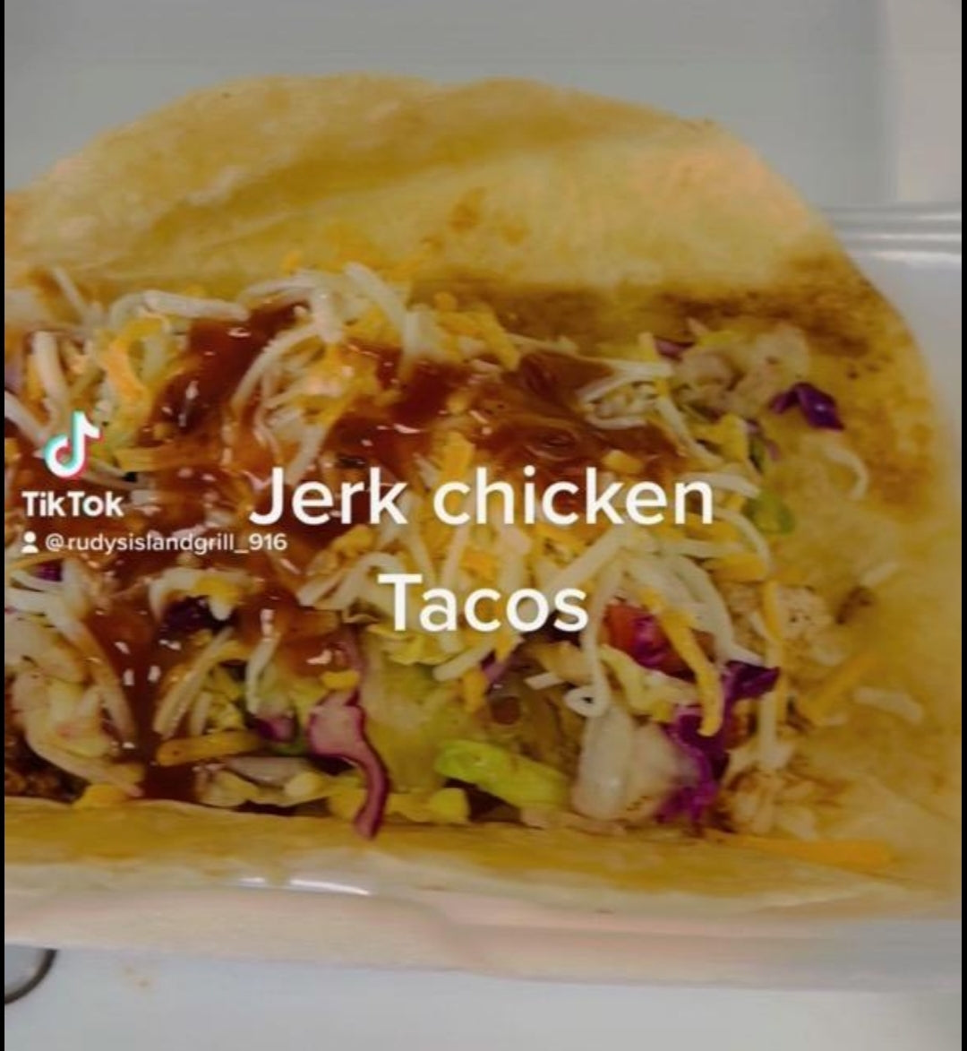 Grill Jerk Chicken Tacos - Immaculate Bites