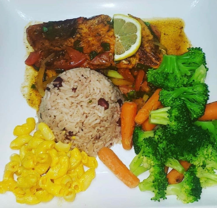 Salmon With Rice & Peas